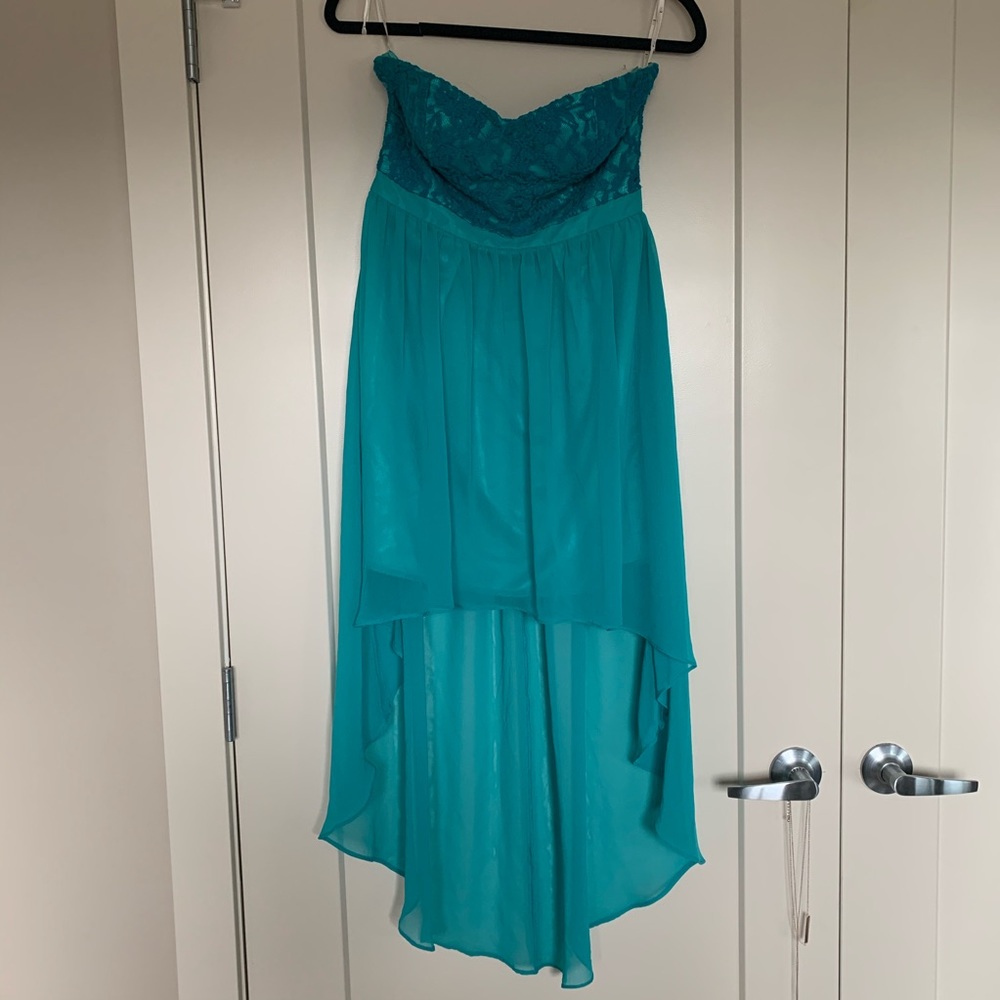 Forever 21 Aqua backless dress